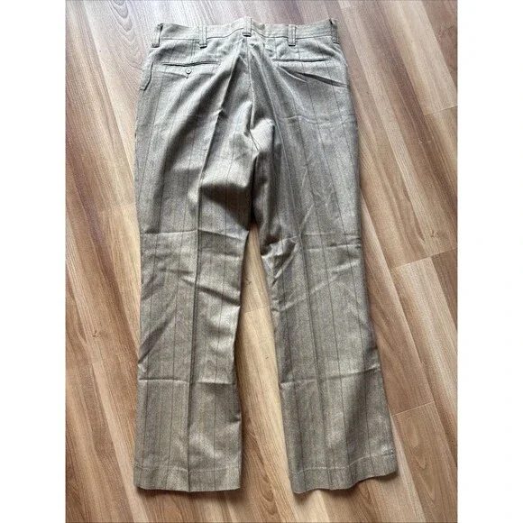 Vtg Levi’s Sta-Prest Slacks Young Men’s 1960s 1970s Talon Pinstripe USA 34 X 29